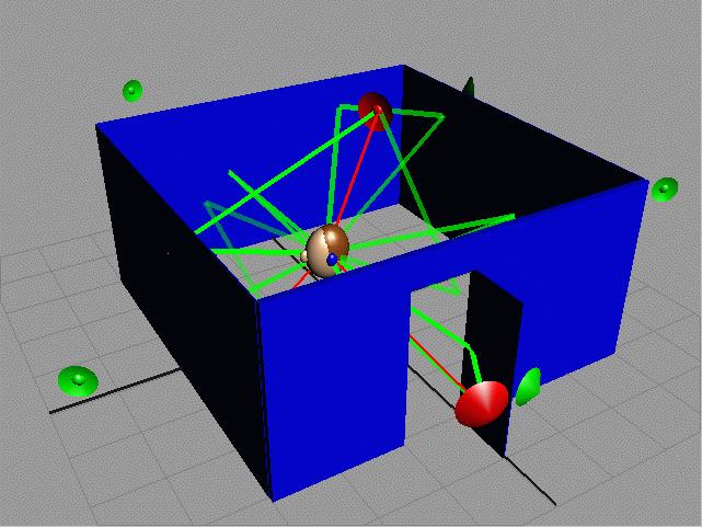 Simulating the propagation of sound waves through a complex 3D geometric 