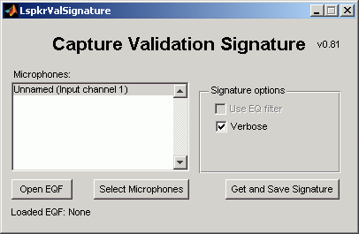 CalVal Validation Signature Capture
